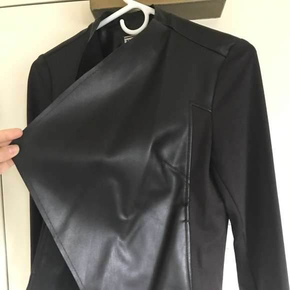 🛑SOLD! Faux Leather + Suede Jacket 🛑 - Picture 3 of 7